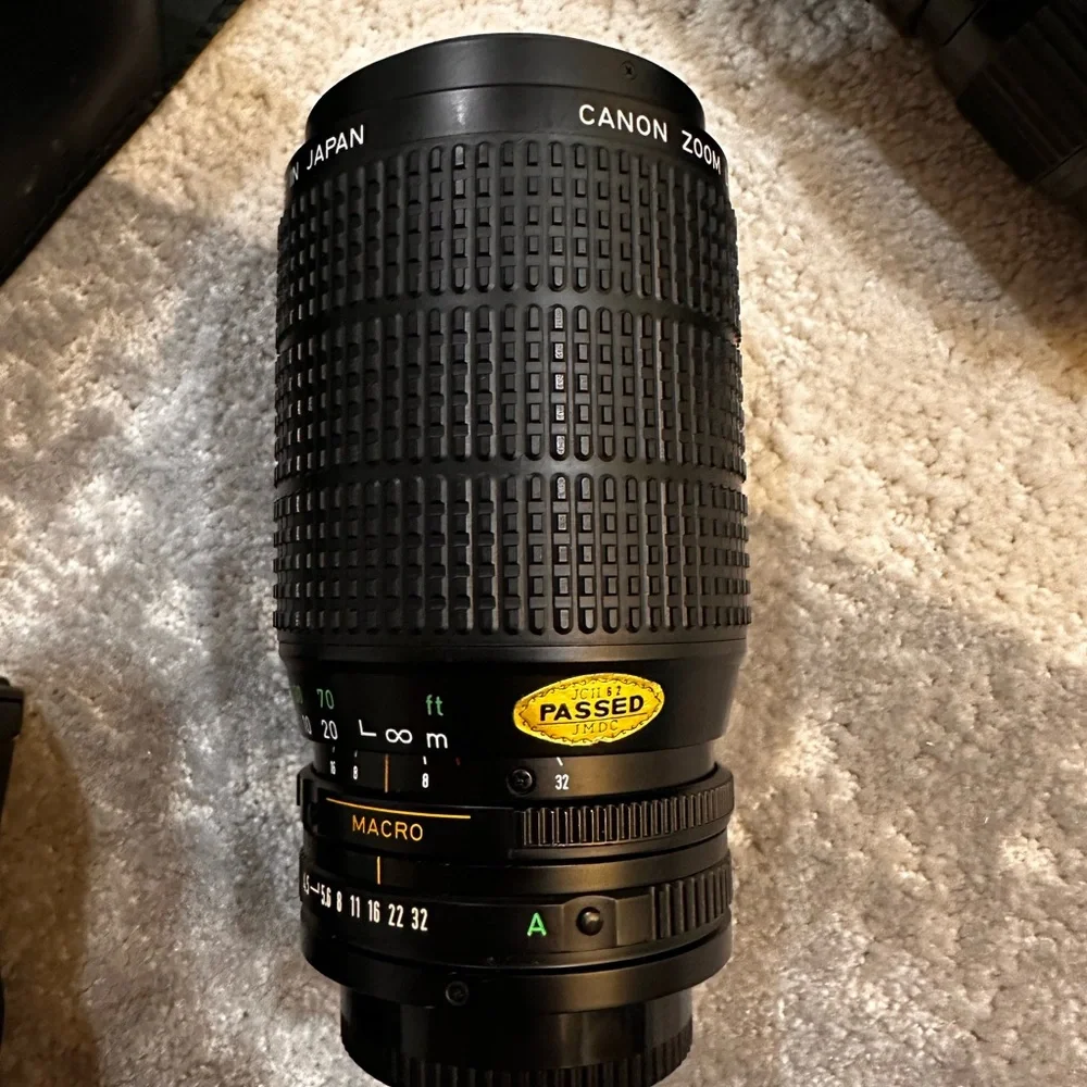 Canon Black Camera Lens Set